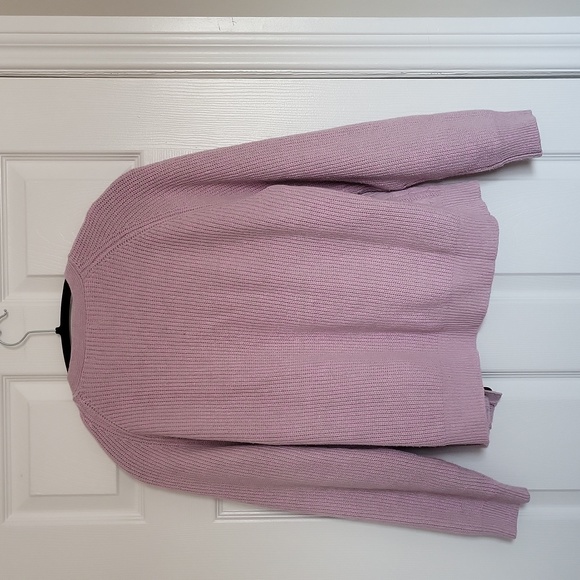 Pink Cable Knit Sweater and Crop Tank Top - Picture 2 of 4